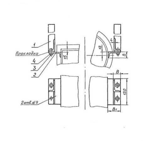 Подвески судовых трубопроводов Тип 4 в Речице