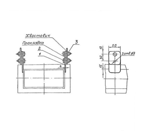Подвески судовых трубопроводов Тип 3 в Речице