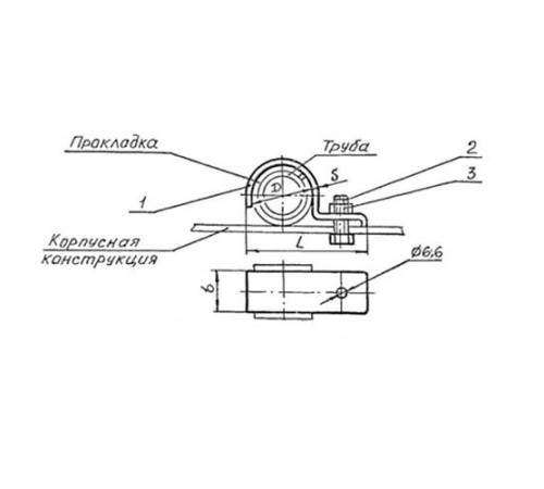 Подвески судовых трубопроводов Тип 6 в Речице