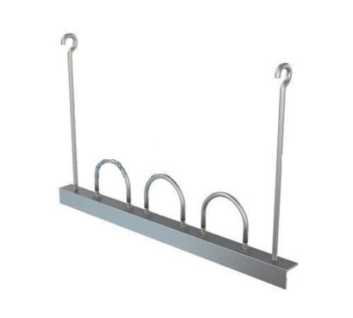 Подвески трех труб на опорном уголке в Речице