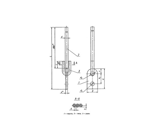 Тяги с серьгой для подвесок трубопроводов в Речице
