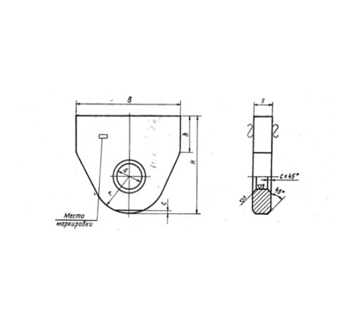 Проушины подвесок стальных трубопроводов в Речице