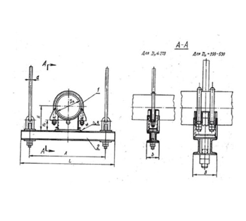 Блоки опорные хомутовые подвесок трубопроводов в Речице