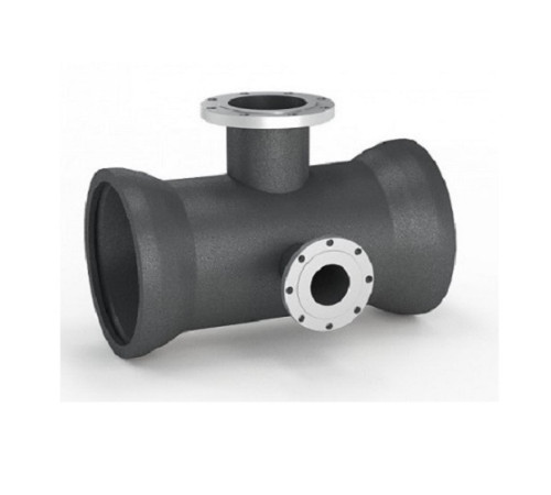 Тройники раструб-фланец с пожарной подставкой чугунные в Речице