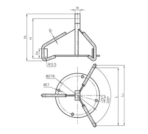 Коромысла лучевые типа КУ для ЛЭП в Речице