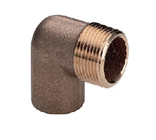 Медные угловые переходы с наружной резьбой в Речице