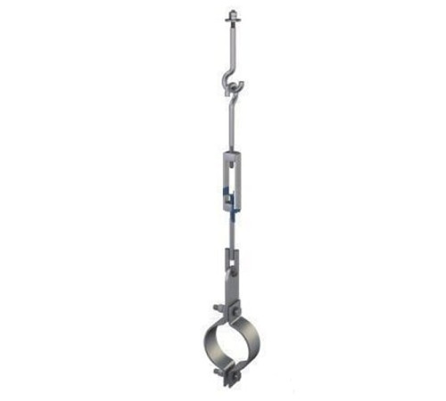 Подвески одной трубы на тяге в Речице для трубопроводов