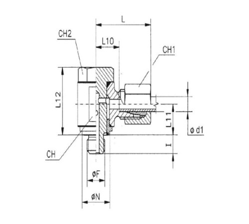Угольники Banjo с уплотнительным кольцом TN111GG M в Речице