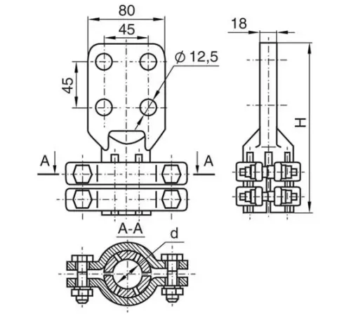 Аппаратные зажимы АШМ в Речице для ЛЭП