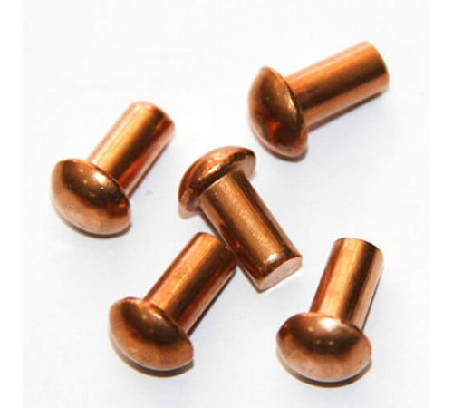 Медные заклепки с полукруглой головкой в Речице
