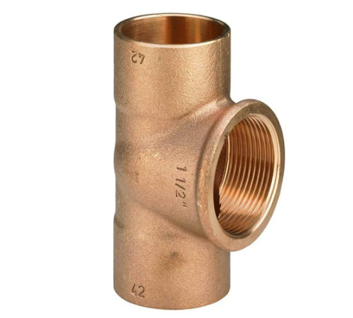 Медные резьбовые тройники в Речице для трубопроводов