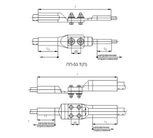Переходные зажимы типа ПП в Речице для юрлиц