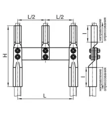 Переходные зажимы типа ППР для перехода с 2 проводов на 3