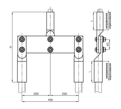 Переходные зажимы ППТ для ЛЭП в Речице и Беларуси