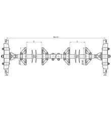 Распорки межфазные изолирующие типа РМИ на напряжение 110-220 кВ конструкция 1