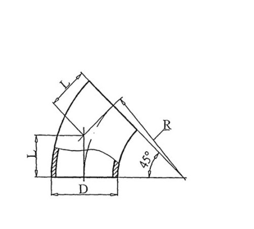 Теплоизоляционные отводы 45 градусов в Речице