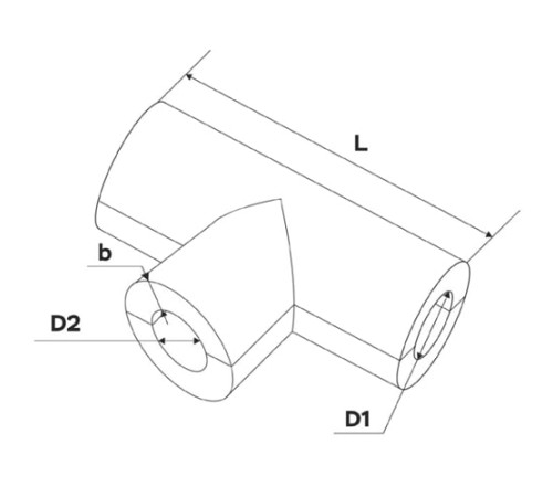 Теплоизоляционные равнопроходные тройки в Речице