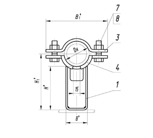 Опоры ТПР.04.01(2) для трубопроводов в Речице