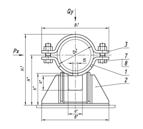 Опоры ТПР.08.38.00.000 в Речице для трубопроводов
