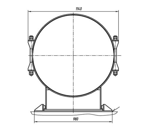 Опоры ТПР.14.05.00.000 в Речице для трубопроводов