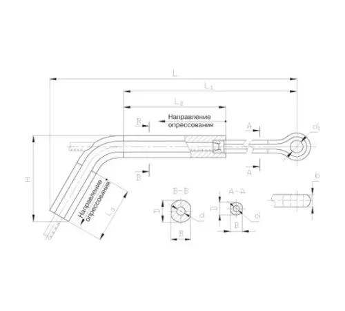 Натяжные прессуемые зажимы ТРАС в Речице для ЛЭП