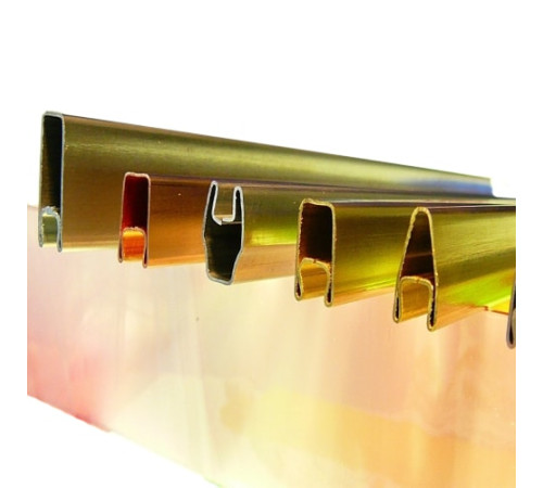 Декоративные латунные профили в Речице для стекла