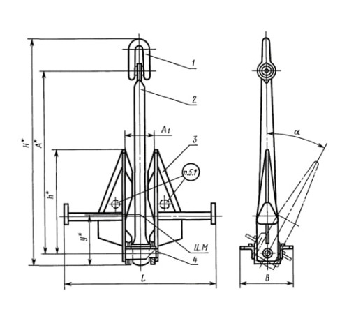 Якоря Матросова в Речице для судостроения