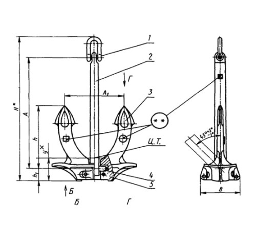 Якоря Холла для судостроения в Речице